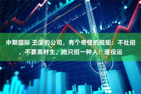 中期国际 王濛的公司，有个奇怪的规矩：不社招，不要高材生。她只招一种人：退役运